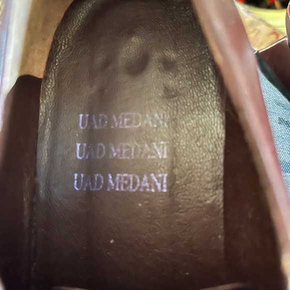 7 1/2 (38) UAD MEDANI brown leather flats - Picture 3 of 3